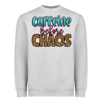 Heather Grey caffeine before chaos Heavyweight Sweatshirt - HRA Design Shop