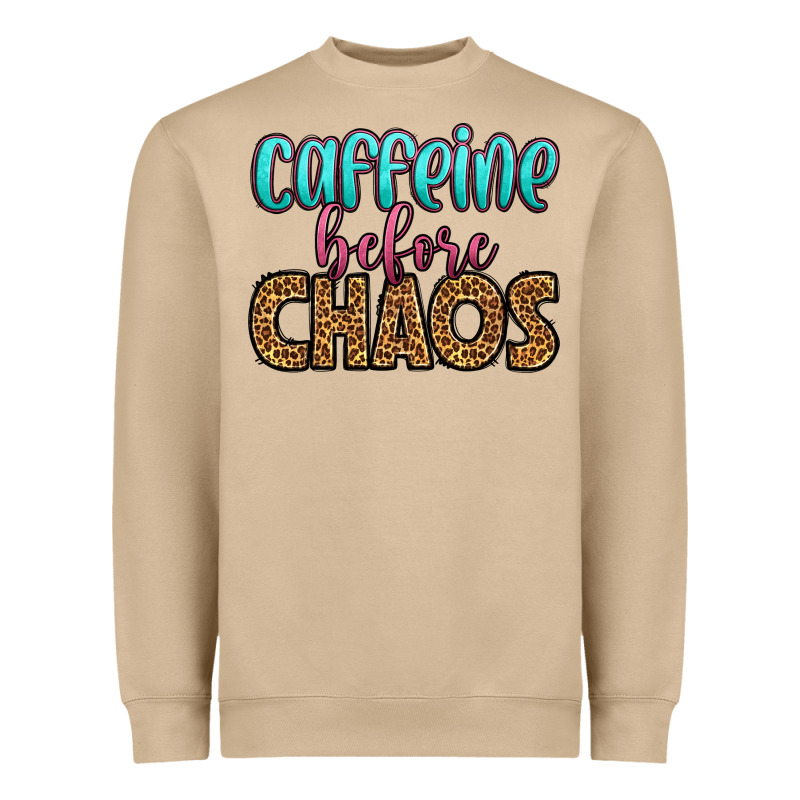 Caffeine Before Chaos Heavyweight Sweatshirt by HRA Design Shop | Teevron