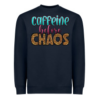 Navy caffeine before chaos Heavyweight Sweatshirt - HRA Design Shop