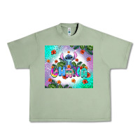 Oil Green ohana stitch Urban Heavy Tee - AdoDesignShop