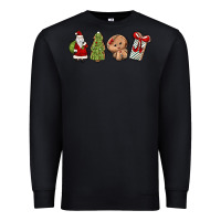 Black christmas milk and cookies Premium Sweatshirt - MaliasSmallBusiness