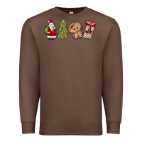 Chestnut christmas milk and cookies Premium Sweatshirt - MaliasSmallBusiness