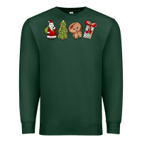 Sports Green christmas milk and cookies Premium Sweatshirt - MaliasSmallBusiness