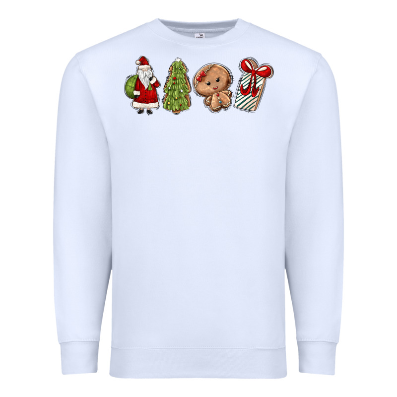 Christmas Milk And Cookies Premium Sweatshirt by MaliasSmallBusiness | Teevron