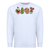 White christmas milk and cookies Premium Sweatshirt - MaliasSmallBusiness