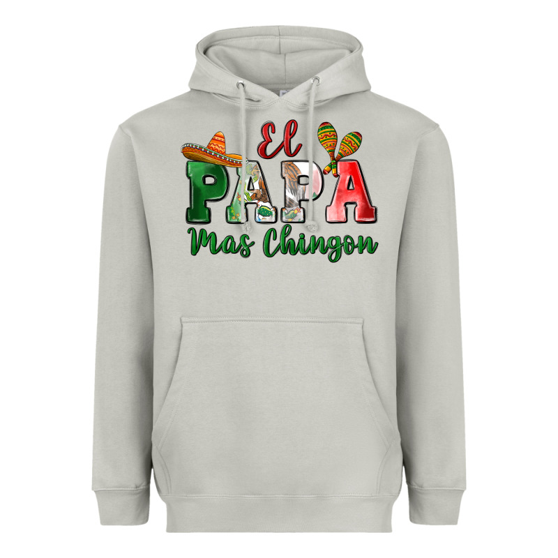 El Papa Mas Chingon Heavyweight Hoodie by MaliasSmallBusiness | Teevron