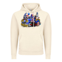 Vintage Artic 4th of July gnomes with truck Vintage Hoodie - CowGirlArtShop