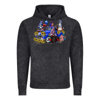 Vintage Black 4th of July gnomes with truck Vintage Hoodie - CowGirlArtShop