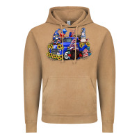 Vintage Camel 4th of July gnomes with truck Vintage Hoodie - CowGirlArtShop