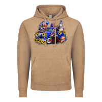Vintage Coffee 4th of July gnomes with truck Vintage Hoodie - CowGirlArtShop