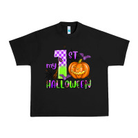 Black my first halloween pumpkin Urban Heavy Tee - AdoDesignShop