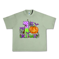 Oil Green my first halloween pumpkin Urban Heavy Tee - AdoDesignShop