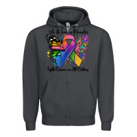 Smoke we believe in miracles fight cancer in all colors Zipper Hoodie - MaliasSmallBusiness