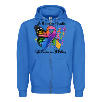 True Royal we believe in miracles fight cancer in all colors Zipper Hoodie - MaliasSmallBusiness