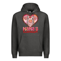 Charcoal Heather mamas sweetheart baby pig Premium Hoodie - RanaPortraitStore