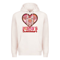 Pale Pink mamas sweetheart baby pig Premium Hoodie - RanaPortraitStore