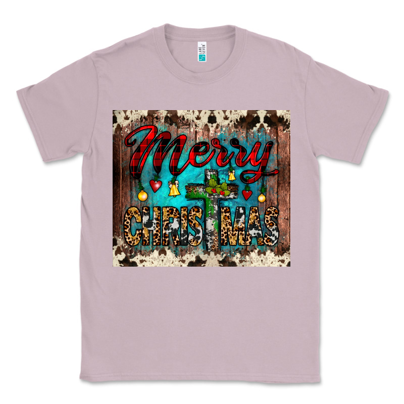 Merry Christmas Cross Tumbler Classic Tee by JahusDesignShop | Teevron