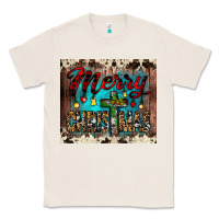 Natural merry christmas cross tumbler Classic Tee - JahusDesignShop