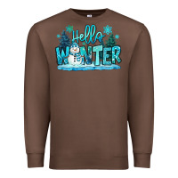 Chestnut hello winter snowman Premium Sweatshirt - MaliasSmallBusiness