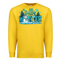 Lemon hello winter snowman Premium Sweatshirt - MaliasSmallBusiness
