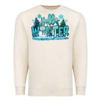 Sandshell hello winter snowman Premium Sweatshirt - MaliasSmallBusiness