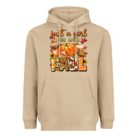 Mushroom just a girl who loves fall Heavyweight Hoodie - MaliasSmallBusiness