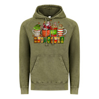 Vintage Olive hot cocoa Vintage Hoodie - CowhideDigitalArt