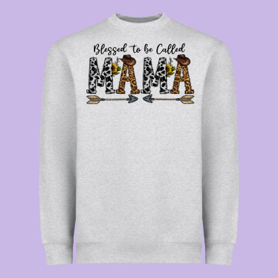Mama To Be Called Mama Heavyweight Sweatshirt Designed By Cowhidedigitalart