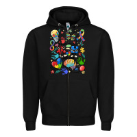 Black somebody's loud & proud autism mama Zipper Hoodie - MaliasSmallBusiness