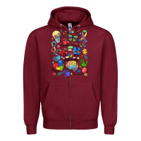 Burgundy somebody's loud & proud autism mama Zipper Hoodie - MaliasSmallBusiness