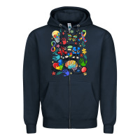 Navy somebody's loud & proud autism mama Zipper Hoodie - MaliasSmallBusiness