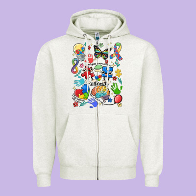 Somebody's Loud & Proud Autism Mama Zipper Hoodie Designed By Maliassmallbusiness