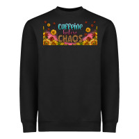 Black caffeine before chaos 16oz libbey cup Heavyweight Sweatshirt - HRA Design Shop