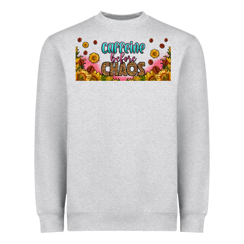 Caffeine Before Chaos 16oz Libbey Cup Heavyweight Sweatshirt by HRA Design Shop | Teevron