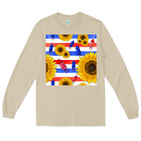 Mushroom patriotic sunflowers Long Sleeve Tee - BundleAndBundleShop