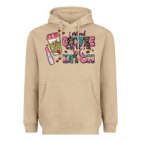 Mushroom i pretend coffee helps but im still a bitch Heavyweight Hoodie - MaliasSmallBusiness