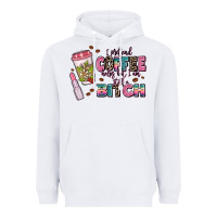 White i pretend coffee helps but im still a bitch Heavyweight Hoodie - MaliasSmallBusiness