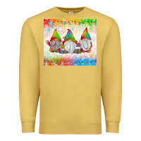 Antique Gold christmas lights gnome Premium Sweatshirt - MaliasSmallBusiness