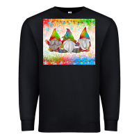 Black christmas lights gnome Premium Sweatshirt - MaliasSmallBusiness