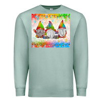 Seafoam christmas lights gnome Premium Sweatshirt - MaliasSmallBusiness