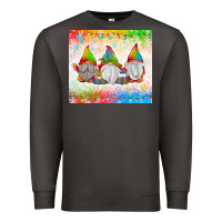 Smoke christmas lights gnome Premium Sweatshirt - MaliasSmallBusiness