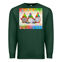 Sports Green christmas lights gnome Premium Sweatshirt - MaliasSmallBusiness