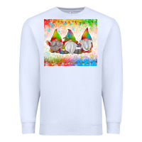 White christmas lights gnome Premium Sweatshirt - MaliasSmallBusiness