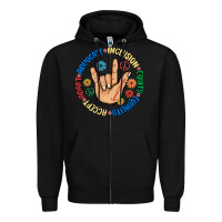 Black advocate inclusion equity equality accept adapt Zipper Hoodie - MaliasSmallBusiness