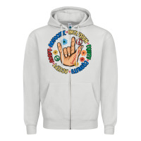 Dove Grey advocate inclusion equity equality accept adapt Zipper Hoodie - MaliasSmallBusiness