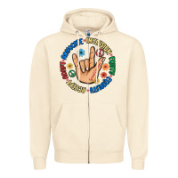 Sandshell advocate inclusion equity equality accept adapt Zipper Hoodie - MaliasSmallBusiness