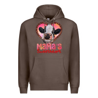 Coffee mamas sweetheart baby cow Premium Hoodie - RanaPortraitStore