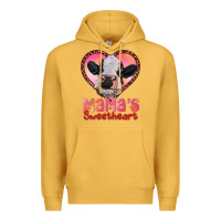 Mustard mamas sweetheart baby cow Premium Hoodie - RanaPortraitStore