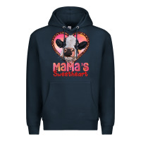 Navy mamas sweetheart baby cow Premium Hoodie - RanaPortraitStore