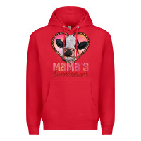 Red mamas sweetheart baby cow Premium Hoodie - RanaPortraitStore